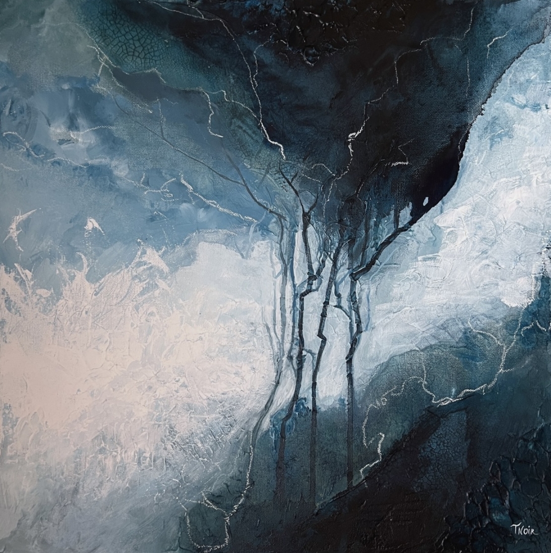 Acrylic & modeling paste on Canvas 20